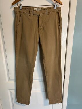 Men's Slim Straight Chino Pants - Khaki